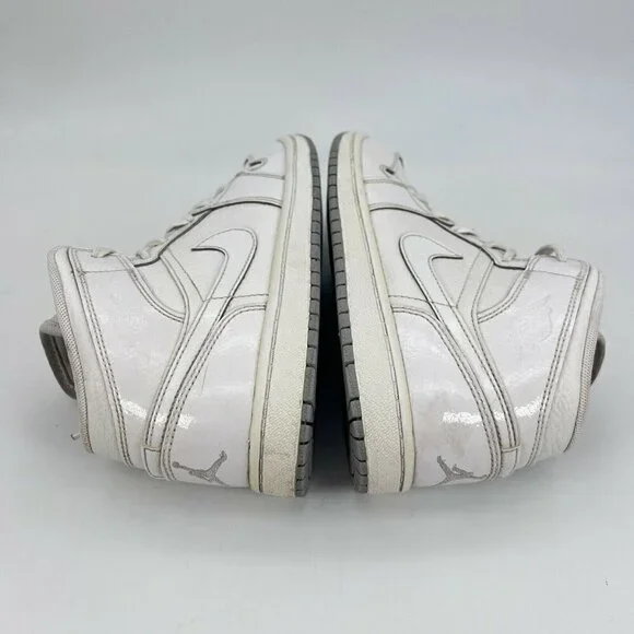 Nike Jordan 1 Phat White Wolf Grey Youth Sneaker Shoes 364772 102 Size 3 Y - Picture 7 of 12